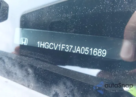 2018 Honda Accord Sport from USA, damaged, VIN 1HGCV1F37JA051689